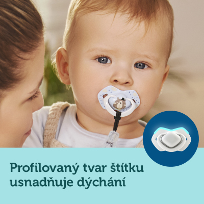 Canpol babies set symetrických silikonových dudlíků Light touch 0-6m BONJOUR PARIS modrý