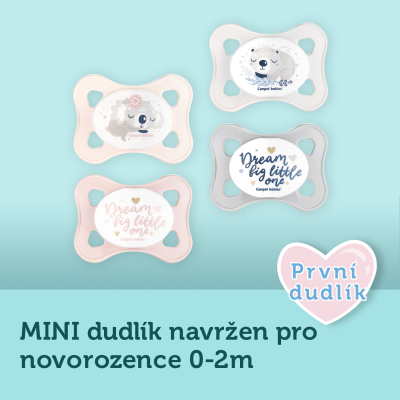 Canpol babies Set symetrických silikonových MINI dudlíků 0-2m SLEEPY KOALA