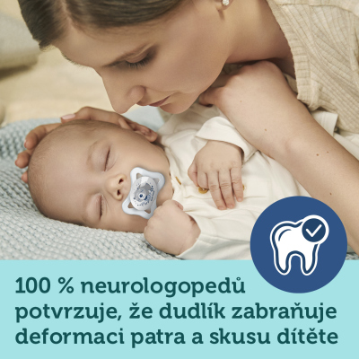 Canpol babies Set symetrických silikonových MINI dudlíků 0-2m SLEEPY KOALA