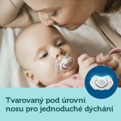 Canpol babies Set symetrických silikonových dudlíků Light touch 0-6m SLEEPY KOALA modrý