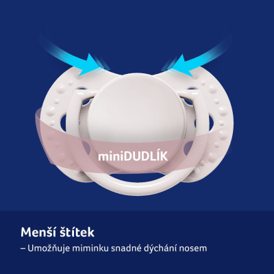 LOVI Mini dudlík BABY SHOWER 0-2m 2ks holka