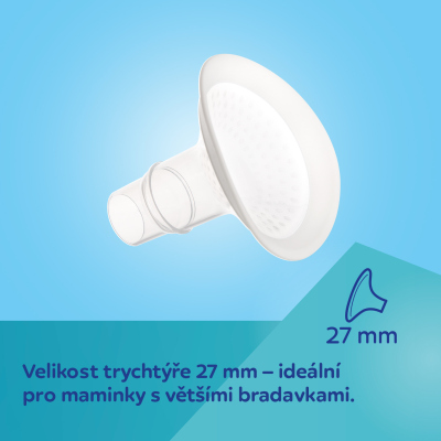Canpol babies Trychtýř k odsávačce mateřského mléka s elastickým lemem 27mm 