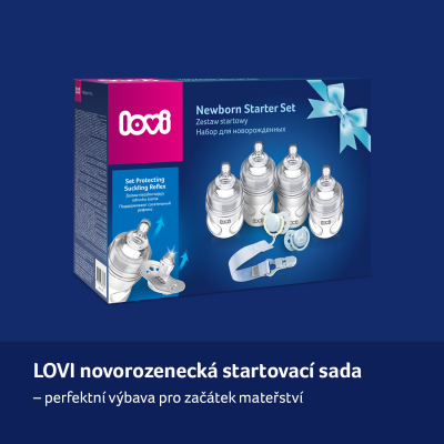 LOVI Novorozenecká startovací sada BABY SHOWER holka