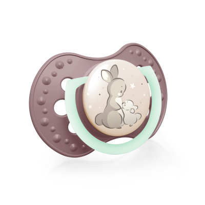 LOVI Dudlík silikonový dynamický  NIGHT&DAY 6-18m 2ks kluk