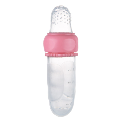 Canpol babies Silikonová krmící síťka s nádobou růžová