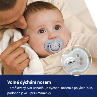 LOVI Dudlík silikonový dynamický BLOSSOM 3-6m 2ks kluk