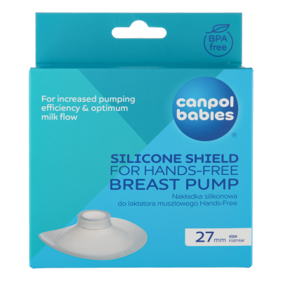Canpol babies Silikonový trychtýř k odsávačce mateřského mléka Hands-Free 27mm