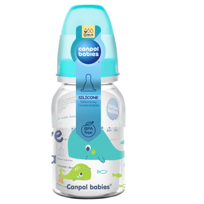 Canpol babies Lahev s potiskem LOVE&SEA 120ml