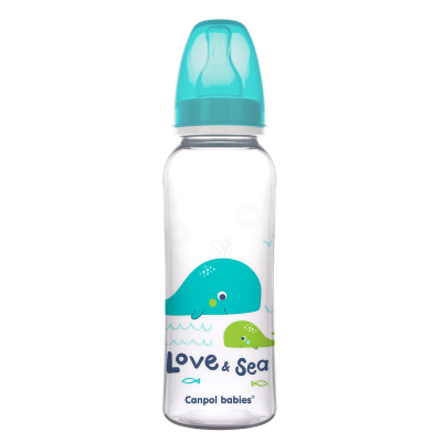 Canpol babies Lahev s potiskem LOVE&SEA 250ml