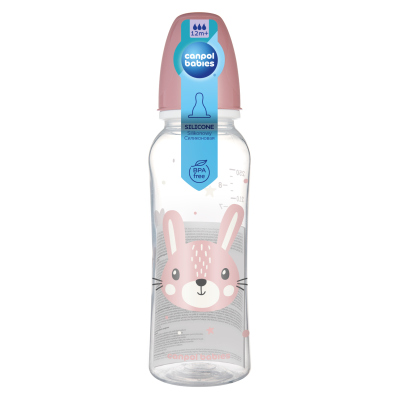 Canpol babies Lahev úzkohrdlá CUTE ANIMALS 250ml zajíc