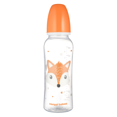 Canpol babies Lahev úzkohrdlá CUTE ANIMALS 250ml liška