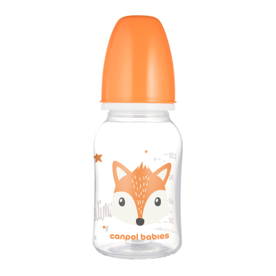 Canpol babies Lahev úzkohrdlá CUTE ANIMALS 120ml liška