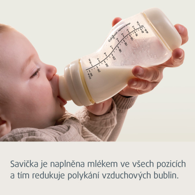 Canpol babies Savička silikonová k lahvi S-Shape 9m+ 2ks rychlá