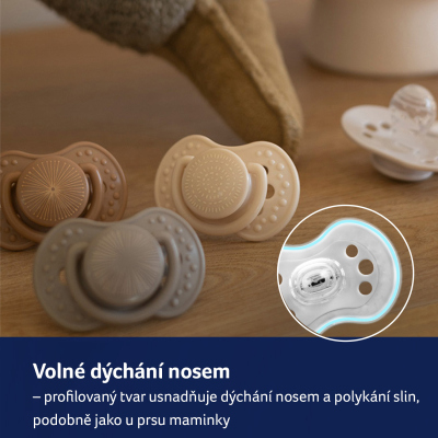 LOVI Silikonový dynamický dudlík 3-6m HARMONY 2pcs