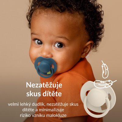 LOVI Dudlík silikonový dynamický PRIME 6-18m 2ks Baby Blue/Blue