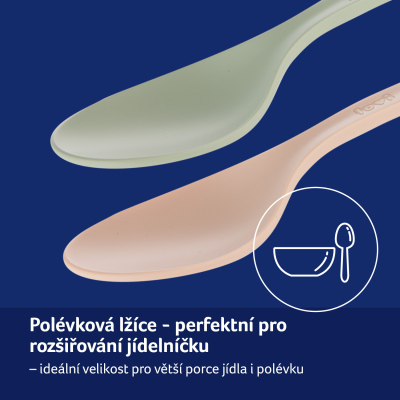 LOVI Sada lžiček 2ks Pistachio