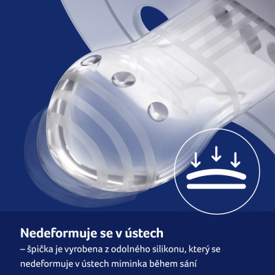 LOVI Dudlík silikonový dynamický NIGHT&DAY 0-6m 2ks kluk