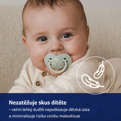 LOVI Dudlík silikonový dynamický BLOSSOM 0-6m 2ks holka