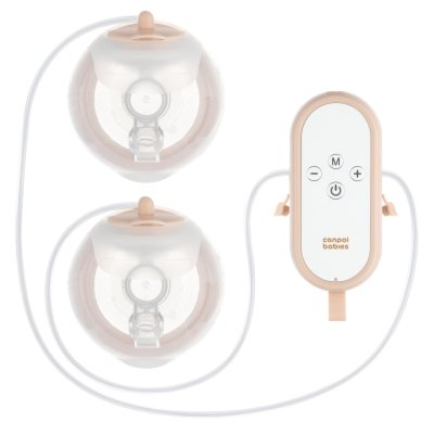 Canpol babies Dvojitá elektrická hands-free odsávačka mateřského mléka do podprsenky SmartSense