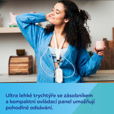 Canpol babies Dvojitá elektrická hands-free odsávačka mateřského mléka do podprsenky SmartSense