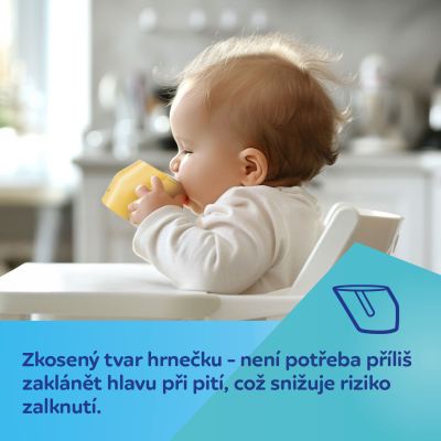 Canpol babies Hrneček tréninkový SMART 180 ml 12m+ žlutý