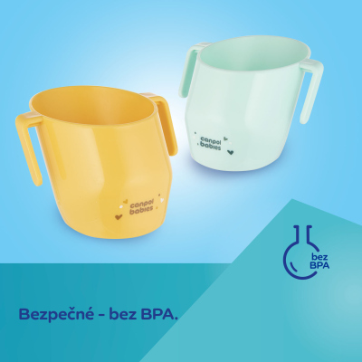 Canpol babies Hrneček tréninkový SMART 180 ml 12m+ žlutý