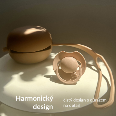 LOVI Dudlík svítící silikonový dynamický PRIME 18m+ 2ks Ivory/Blush