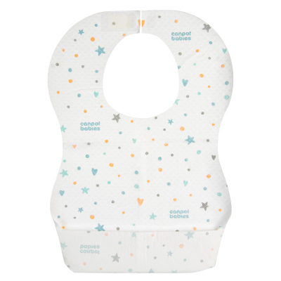 Canpol babies Bryndák voděodolný jednorázový s kapsou 10ks