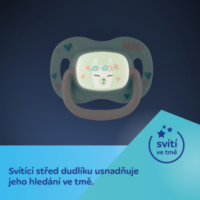 Canpol babies Dudlík silikonový symetrický EXOTIC ANIMALS 18m+ 1ks lama