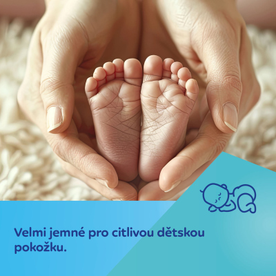 Canpol babies Dětské vlhčené ubrousky 99% vody 60ks