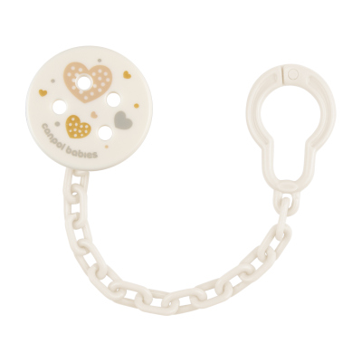 Canpol babies Řetízek na dudlík GOLD růžový