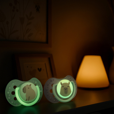 LOVI Dudlík silikonový dynamický CAPICHILL 6-18m 2ks kluk