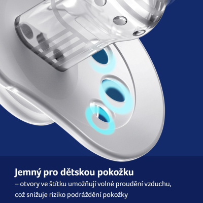 LOVI Dudlík silikonový dynamický CAPICHILL 18m+ 2ks holka
