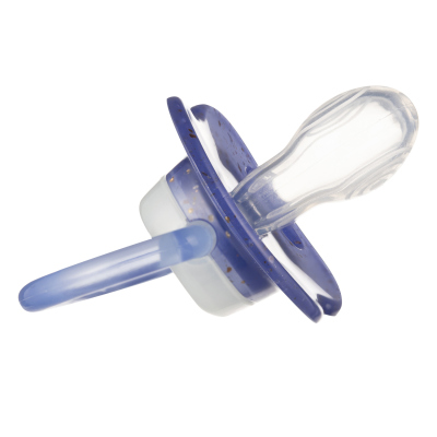 Canpol babies Dudlík svítící silikonový symetrický NIGHTGLOW 0-6m 2ks kluk