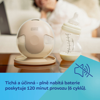 Canpol babies Dvojitá elektrická hands-free odsávačka mateřského mléka do podprsenky SmartSense