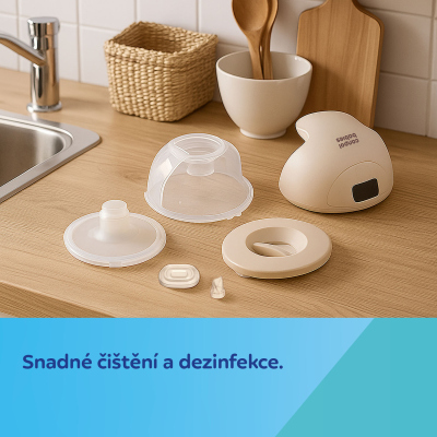Canpol babies Dvojitá elektrická hands-free odsávačka mateřského mléka do podprsenky SmartSense
