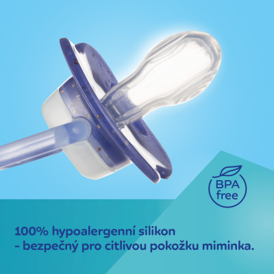 Canpol babies Dudlík svítící silikonový symetrický NIGHTGLOW 18m+ 2ks holka