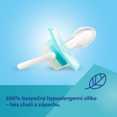 Canpol babies Dudlík 18m+ silikonový symetrický BUNNY&COMPANY modrý