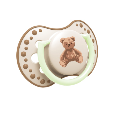 LOVI Dudlík svítící silikonový dynamický TEDDY LOVE  0-6m 2ks