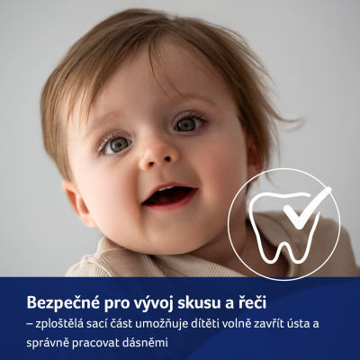 LOVI Dudlík svítící silikonový dynamický TEDDY LOVE  0-6m 2ks