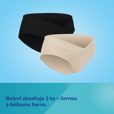 Canpol babies Těhotenské kalhotky s nízkým pasem MumFIT S/M 2ks