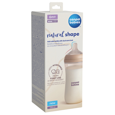 Canpol babies Lahev antikoliková Natural Shape 330ml