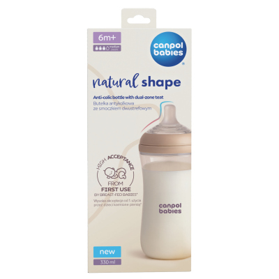 Canpol babies Lahev antikoliková Natural Shape 330ml