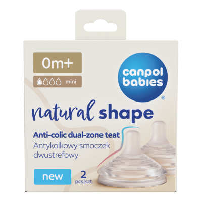 Canpol babies Savička k lahvi Natural Shape 0m+ 2ks