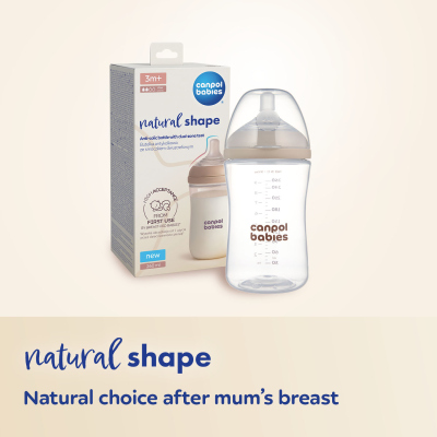 Canpol babies Savička k lahvi Natural Shape 6m+ 2ks