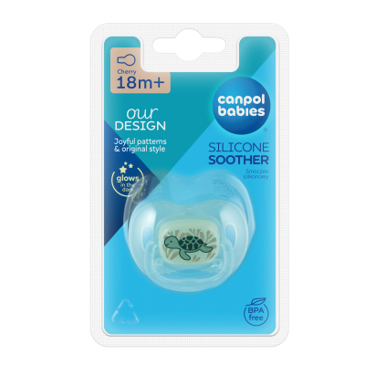 Canpol babies Dudlík silikonový třešinka 0-6m LOVE&SEA