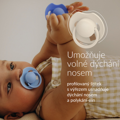LOVI Dudlík silikonový dynamický PRIME Tutti Frutti 18m+ 3ks Aqua Green