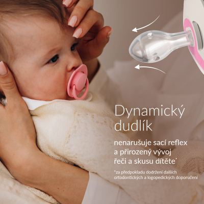 LOVI Dudlík silikonový dynamický PRIME Tutti Frutti 0-6m 2ks Lagoon/Mint Cream