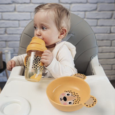 Canpol babies Miska s ušima BabiesBoo 400 ml žlutá