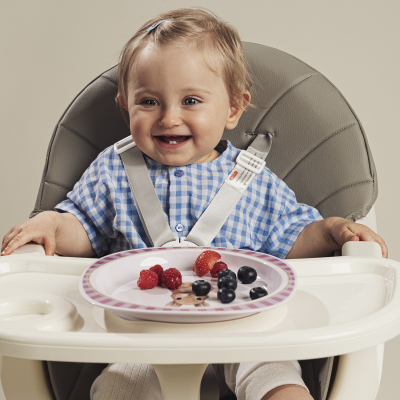 Canpol babies Talíř s přísavkou Woodland růžový